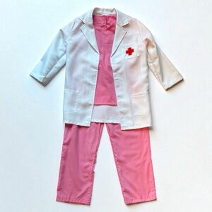 Kids Pink and White Doctor Costume